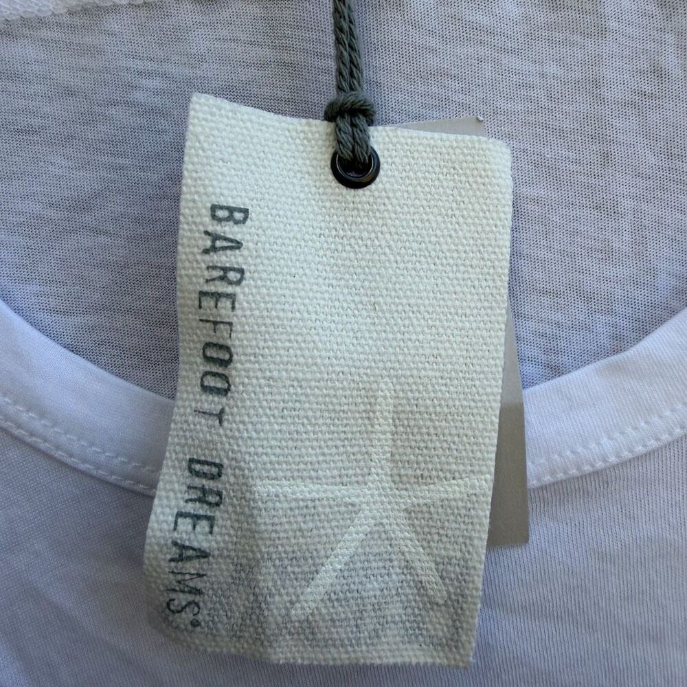 Barefoot Dreams Malibu Collection Women's Scoop Neck Tunic T-shirt White 2X NEW - Picture 5 of 9
